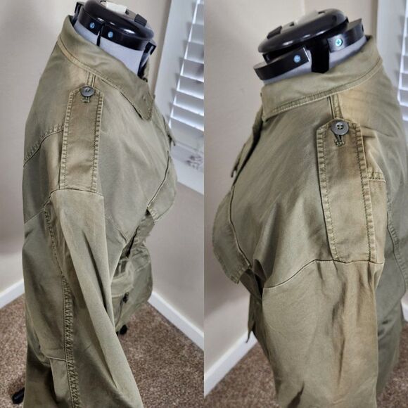 Joie NWT Olive Green Jenita Utility Jacket Size L NWT - Picture 9 of 16